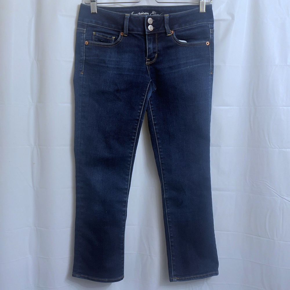 American Eagle Outfitters Dark Wash Women's Cropped Jeans